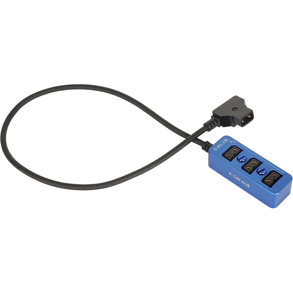 CAMVATE Male D-Tap to 3-Port Female D-Tap Splitter Hub (Blue)